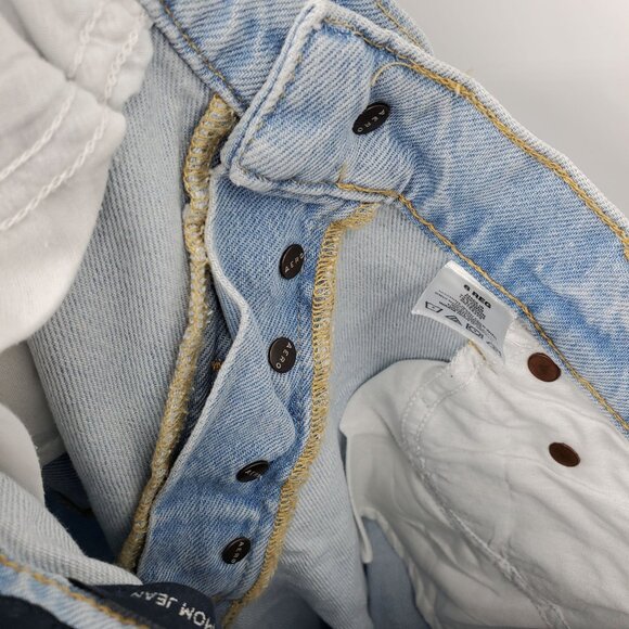 Aeropostale Light Wash Button Fly Women's Denim Mom Jeans Size 6 - Picture 6 of 10